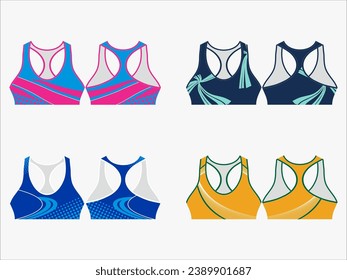 Erhöhen Sie Ihr aktives Wardrobe: 4-Pack-Kollektion von zukunftsweisenden Crop Tops und Sportartikeln - Fashion mit Fitness in Style verbinden