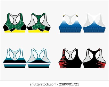 Elevar el armario activo: Colección de 4 paquetes de trenzas de cultivo de moda y bolas deportivas - Mezcla de moda con estilo Fitness