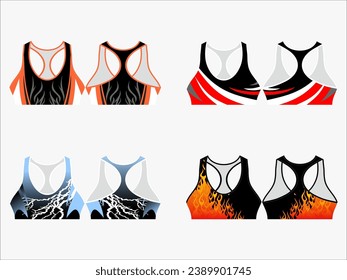 Elevar el armario activo: Colección de 4 paquetes de trenzas de cultivo de moda y bolas deportivas - Mezcla de moda con estilo Fitness