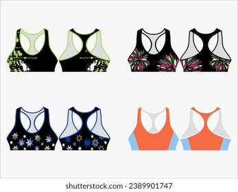 Erhöhen Sie Ihr aktives Wardrobe: 4-Pack-Kollektion von zukunftsweisenden Crop Tops und Sportartikeln - Fashion mit Fitness in Style verbinden