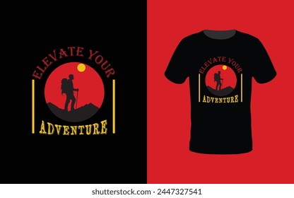 ELEVATE YOUR ADVENTURE, VINTAGE, RETRO T SHIRT DESIGN. THIS DESIGN FOR THOSE GUYS WHO LOVE ADVENTURE, MOUNTAIN, CAMPING, HIKING, VINTAGE T SHIRT DESIGN, RETRO T SHIRT DESIGN.

THANK YOU