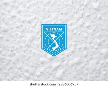 Elevate your brand with a distinctive touch. Polar-style South Korea map logo. Make your identity stand out!