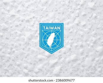 Elevate your brand with a distinctive touch. Polar-style Taiwan map logo. Make your identity stand out!