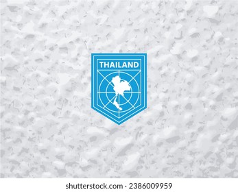 Elevate your brand with a distinctive touch. Polar-style Thailand map logo. Make your identity stand out!