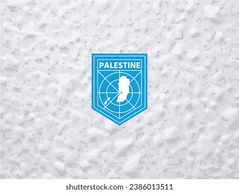 Elevate your brand with a distinctive touch. Polar-style Palestine map logo. Make your identity stand out!