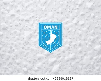 Elevate your brand with a distinctive touch. Polar-style Oman map logo. Make your identity stand out!