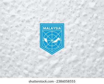 Elevate your brand with a distinctive touch. Polar-style Malaysia map logo. Make your identity stand out!