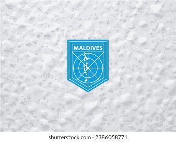 Elevate your brand with a distinctive touch. Polar-style Maldives map logo. Make your identity stand out!