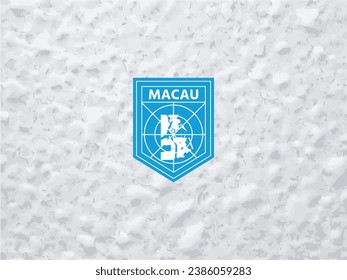 Elevate your brand with a distinctive touch. Polar-style Macao map logo. Make your identity stand out!