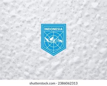 Elevate your brand with a distinctive touch. Polar-style Indonesia map logo. Make your identity stand out!