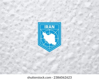 Elevate your brand with a distinctive touch. Polar-style Iran map logo. Make your identity stand out!