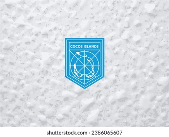 Elevate your brand with a distinctive touch. Polar-style Cocos islands map logo. Make your identity stand out!