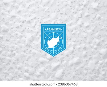 Elevate your brand with a distinctive touch. Polar-style Afghanistan map logo. Make your identity stand out!