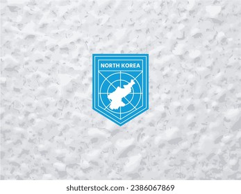 Elevate your brand with a distinctive touch. Polar-style North Korea map logo. Make your identity stand out!