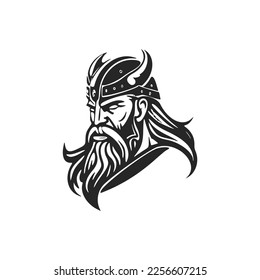 Elevate your brand with a minimal viking logo.