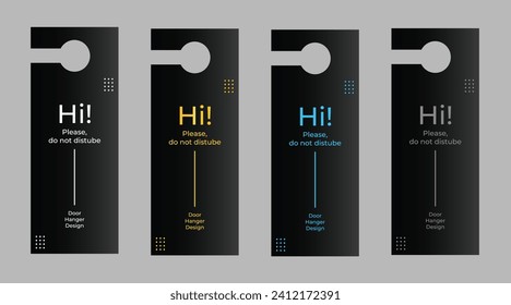 Elevate your brand with our exquisite Luxury Door Hanger Templates in sleek black. Unleash sophistication and captivate attention. Perfect for upscale promotions. Explore now!