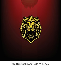 Elevate your brand with our majestic golden lion head logo. Royalty and strength in every detail.