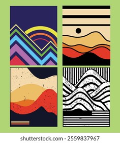 Elevate your brand with our modern art mountain logo packs! Featuring sleek designs that capture the beauty of nature, perfect for outdoor brands and creative ventures.