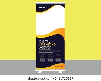Elevate your brand with our vibrant yellow digital marketing rollup banner. Captivate attention and drive results effortlessly. #DigitalMarketing