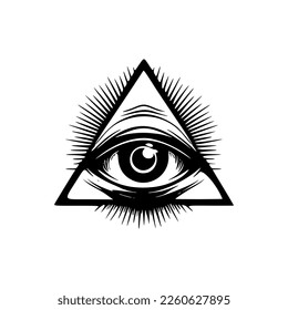 Elevate your brand with a simple all-seeing eye logo.