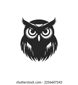 Elevate your brand with a stylish owl logo.