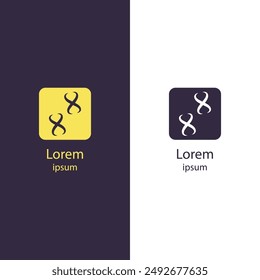 Elevate your brand with this abstract logo. Perfect for any business, this high-quality vector design lets you easily change colors and add your brand name.