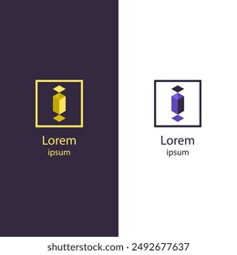 Elevate your brand with this abstract logo. Perfect for any business, this high-quality vector design lets you easily change colors and add your brand name.