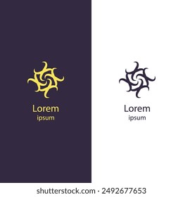 Elevate your brand with this abstract logo. Perfect for any business, this high-quality vector design lets you easily change colors and add your brand name.