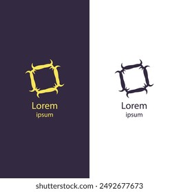 Elevate your brand with this abstract logo. Perfect for any business, this high-quality vector design lets you easily change colors and add your brand name.