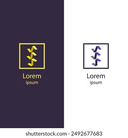 Elevate your brand with this abstract logo. Perfect for any business, this high-quality vector design lets you easily change colors and add your brand name.