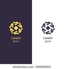 Elevate your brand with this customizable abstract logo. Perfect for modern businesses, you can easily change the colors and add your brand name. Ideal for a unique and professional identity.