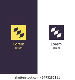 Elevate your brand with this high-quality, abstract logo. This isolated vector design template is perfect for any business, serving as a creative symbol for your brand. Customize colors  brand name.