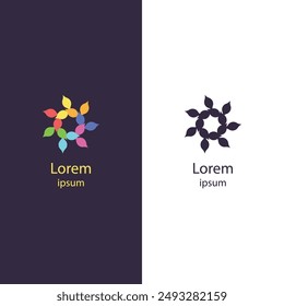 Elevate your brand with this high-quality, abstract logo. This isolated vector design template is perfect for any business, serving as a creative symbol for your brand. Customize colors  brand name.