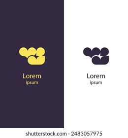 Elevate your brand with this unique abstract logo. Perfect for businesses seeking a distinctive and professional identity. Make a strong impression with this innovative design.
