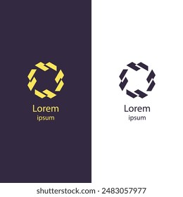 Elevate your brand with this unique abstract logo. Perfect for businesses seeking a distinctive and professional identity. Make a strong impression with this innovative design.