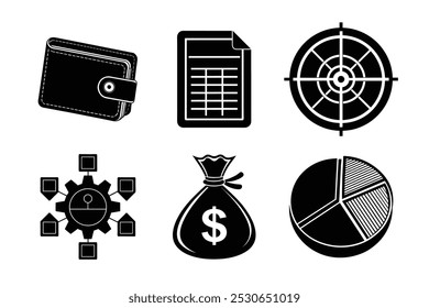 Elevate your business and corporate projects with a stunning icon pack, including vector illustrations, line art, silhouettes, logos, and clipart.