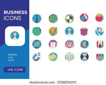 Elevate your business with our ProfiPack icon set 20 high-quality symbols for finance, management, marketing, and more. Perfect for presentations, websites, and reports. Boost your brand's visual ide