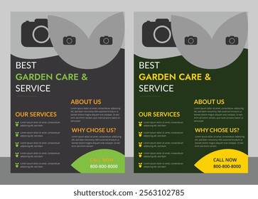 Elevate your business promotions with this customizable Lawn Care and Gardening Services Design Template. Perfectly crafted for a variety of marketing materials, including flyers, posters, brochures, 