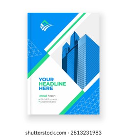 Elevate your corporate documentation with this professional and sleek Annual Report and Business Overview brochure template, based on the design seen in image_0.png. This modern design features a clean layout with a blue and green color palette, incorporating geometric patterns and building illustrations. It is perfect for summarizing company performance, financials, and achievements in a compelling way. The template is fully editable, making it ideal for corporate presentations, company profiles, and strategic reports. Download now to create a lasting impression on stakeholders and clients. #CorporateReport #BusinessBrochure #AnnualReport #CompanyProfile #ProfessionalDesign #ModernTemplate #BusinessStrategy #CorporateBranding #FinancialSummary #GraphicDesign #BrochureDesign #BusinessCommunication #AnnualReview #CorporateExcellence