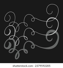 Elevate your creative projects with our elegant collection of vector swashes. Perfect for adding stylish flair to logos, invitations, and more. Explore various styles and thickness options. 