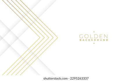 elevate your design with a white and golden abstract banner vector