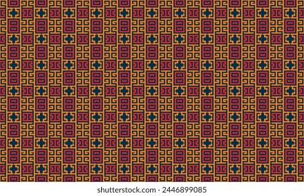 Elevate your designs with a burst of vibrant colors in this unique geometric pattern.