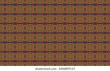 Erhöhen Sie Ihre Designs mit einer Vielzahl von lebendigen Farben in diesem einzigartigen geometrischen Muster.