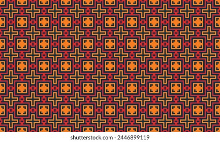 Elevate your designs with a burst of vibrant colors in this unique geometric pattern.
