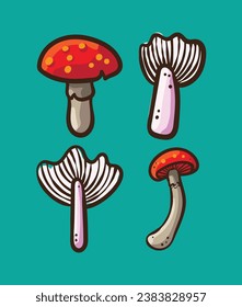 Elevate your designs with our stunning mushroom vector illustrations. Explore the beauty of mushrooms in our collection.