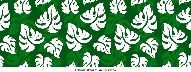 Elevate your designs with our vibrant Tropical Hibiscus and Hawaii Leaves Seamless Pattern,  summer fashion and exotic elegance, nature-inspired art