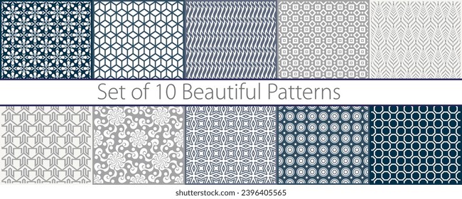 Eleva tus diseños con esta cautivadora colección de 10 patrones modernos y modernos con paletas de colores monocromáticos. Cada patrón exuda sofisticación y minimalismo.