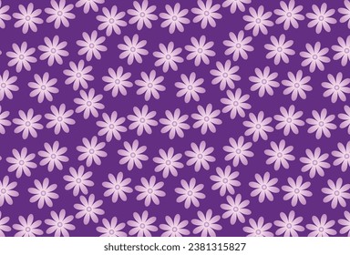 Eleva tus diseños con este elegante patrón floral púrpura. Flores blancas y violetas con toques de lavanda crean un ambiente elegante y sofisticado. Perfecto para añadir un toque de refinamiento