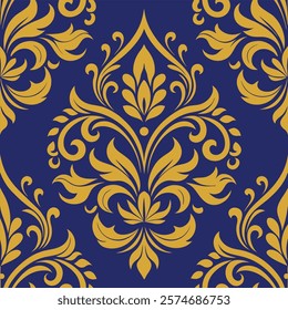 Elevate your designs with this luxury damask ornament pattern. Perfect for elegant wallpapers, textiles, and decor projects, this intricate and seamless vector design exudes sophistication.