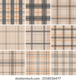 Elevate your designs with this stunning plaid vector pattern. Ideal for creating eye-catching fabrics, wallpapers, and packaging. Fully editable and and seamless.